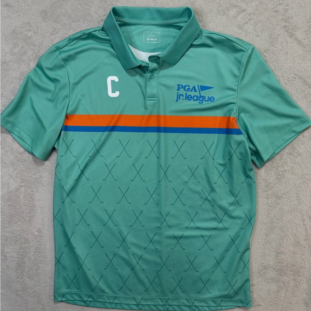 MACRON Mint Green Athletic Polo